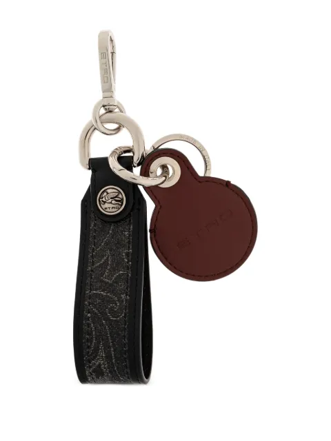 ETRO logo charm keyring Black MP2H0003AA086