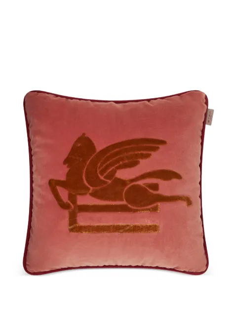 ETRO HOME Pegasus-motif cushion Pink UHNA0003AR295