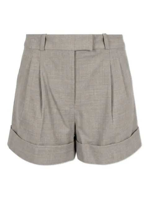 rag & bone Neila pleated cuffed shorts Grey RA2L25H9MTA00LTAUP