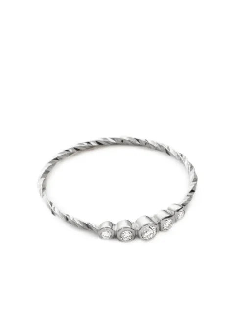 Maria Black 14K recycled white gold Ally lab-grown diamonds ring Silver 550073MD