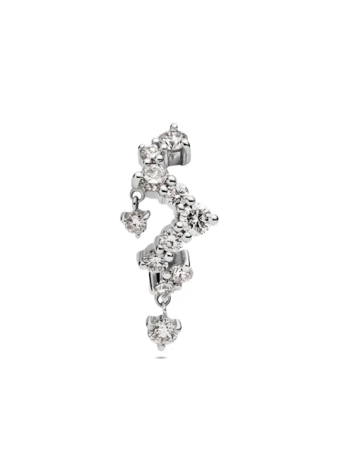 Maria Black 14K recycled white gold Sky lab-grown diamonds earring Silver H1075W
