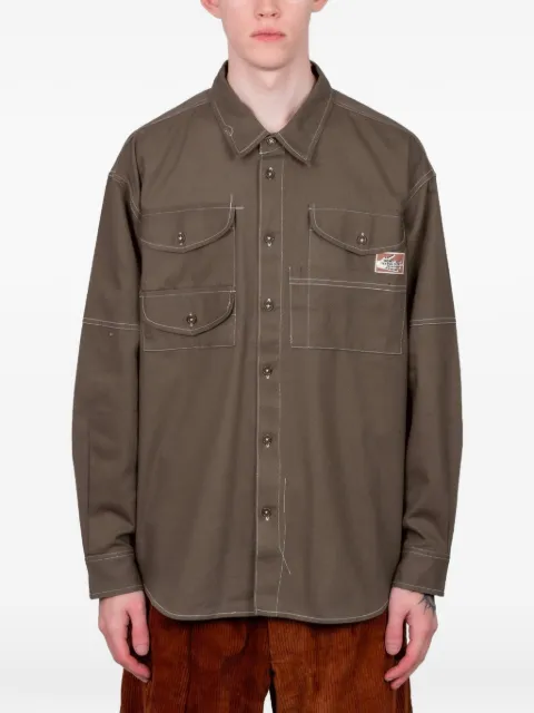 STORY mfg. Harvest pocket shirt Brown SAW25SHFISTWIDKH