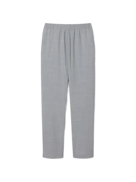 Lacoste elasticated-waistband logo-patch trousers Grey HH8341