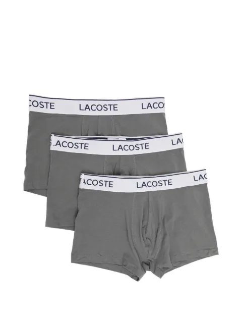 Lacoste logo-waistband boxer briefs (set of three) Grey 5H9002