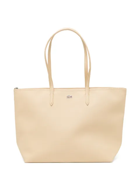 Lacoste zipped tote bag Neutrals NF1888PM