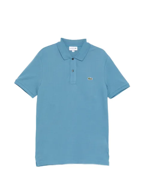 Lacoste logo-patched short-sleeve polo shirt Blue PH4012