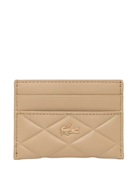 Lacoste Crocodelle leather cardholder Neutrals NF5118EE