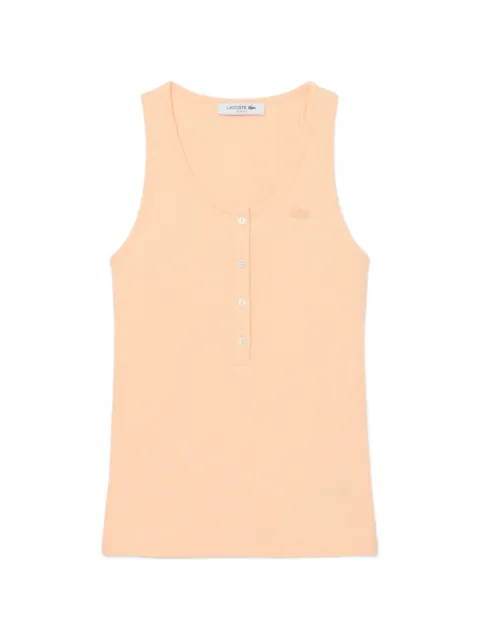 Lacoste buttoned tank top Neutrals TF9876