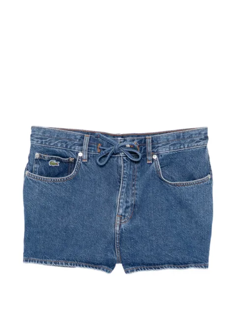 Lacoste logo-embroidered denim shorts Blue FF0199