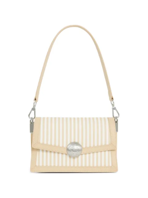 Lacoste striped appliqué shoulder bag Neutrals NF5242PB
