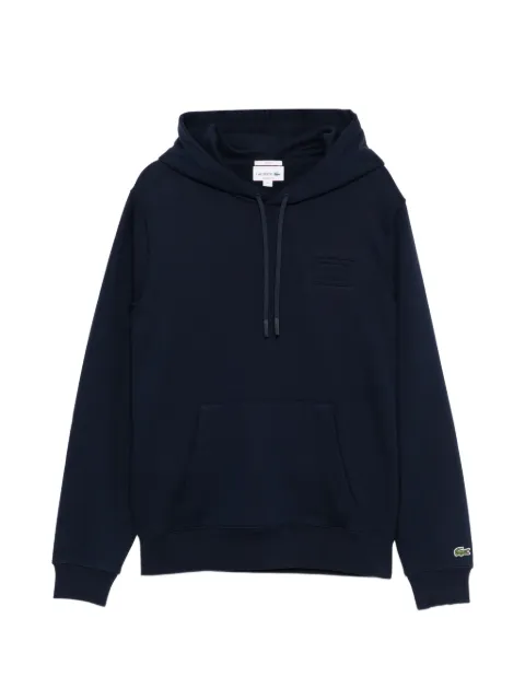 Lacoste logo-embroidered hoodie Blue SH0785