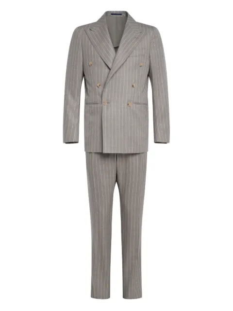 FRANZESE COLLECTION double-breasted pinstripe suit (set of two) Grey 13U09WATXAAHRI18