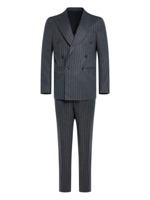 FRANZESE COLLECTION double-breasted pinstripe suit (set of two) Grey 13U09WATXAAHRI92
