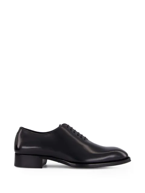 TOM FORD lace-up leather Oxford shoes Black J1249LCL021N