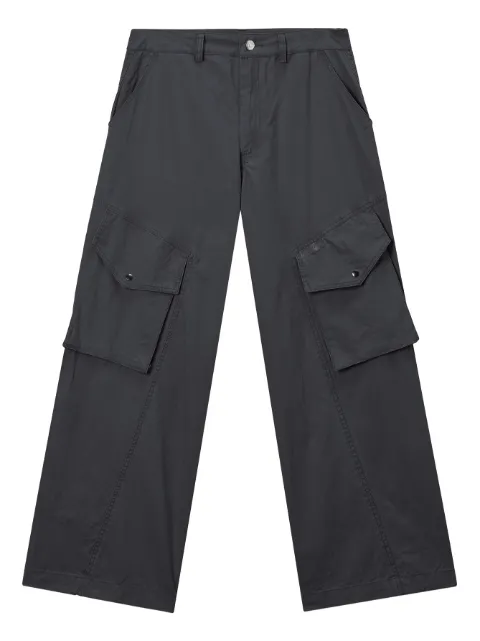 Mini Cream Cargo Pocket Trousers Grey 5WM121A