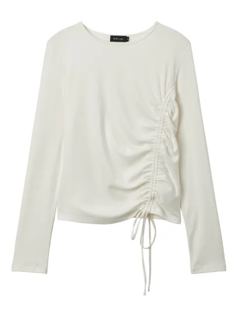 tout a coup ruched drawstring top Neutrals M624AW5