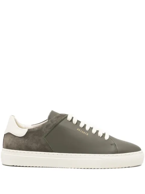 Axel Arigato Clean 90 Split suede-panel sneakers Green F3605004