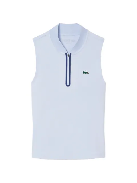 Lacoste zip sleeveless sports top Blue PF0202