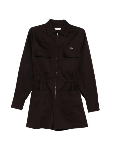 Lacoste polo collar playsuit Brown EF0557