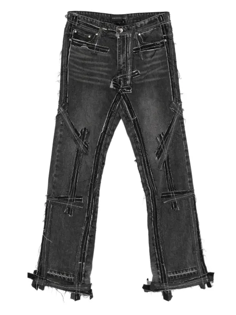 Who Decides War Exposure frayed jeans Grey EXPOSUREDENIM