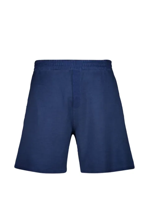 120% Lino elasticated-waistband shorts Blue 33ALIM79ICG461S00