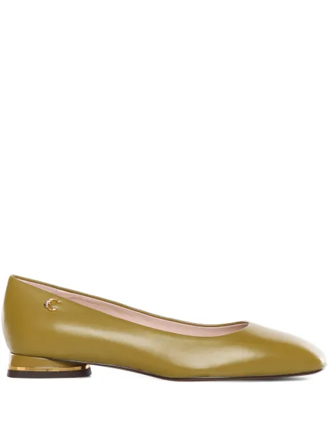 Coccinelle C-Everyday square-toe ballet flats Green E4U1L190101