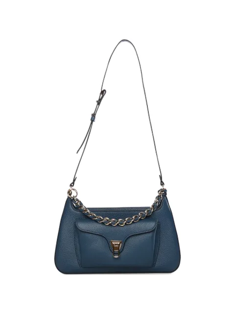 Coccinelle medium chain-detail shoulder bag Blue E1TFK120101