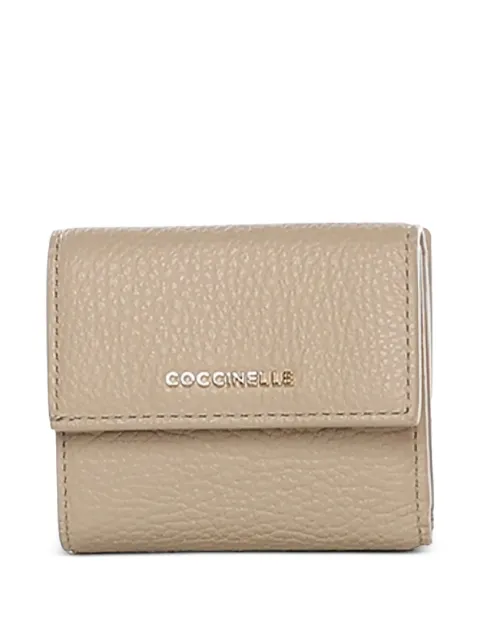 Coccinelle small textured-leather wallet Neutrals E2MW511B801