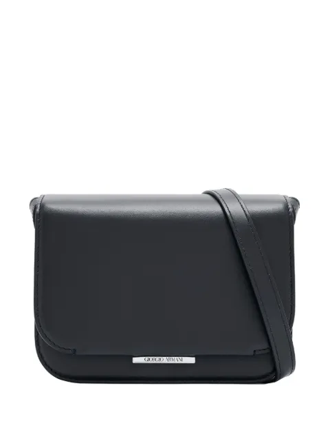 Giorgio Armani small x 10 Corso Como leather cross body bag Black GW002705AF23522UC001