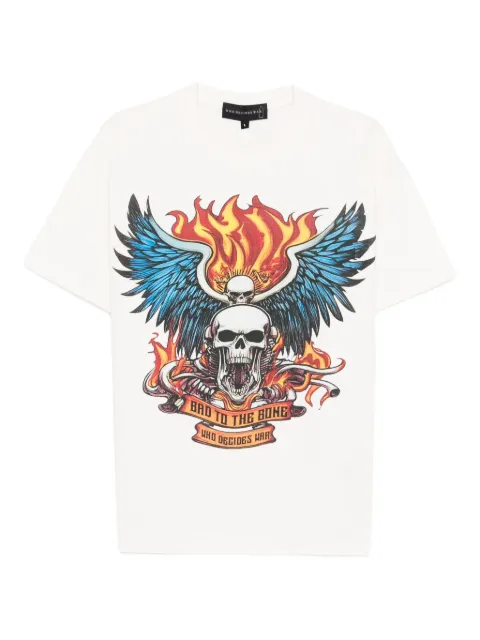 Who Decides War graphic short-sleeve T-shirt White BADTOBONEJERSEY