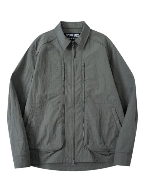 Spoonyard zipper pockets shirt jacket Green SA5SH037
