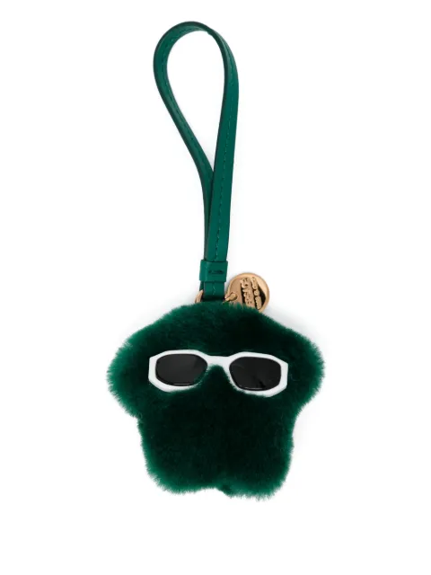 Versace Medusa fluffy shearling charm Green 10187491A13763
