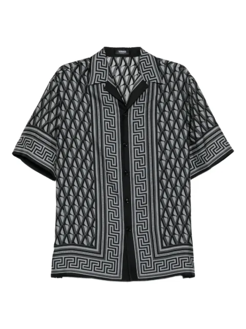 Versace V-Greca printed shirt Grey 10039261A16785