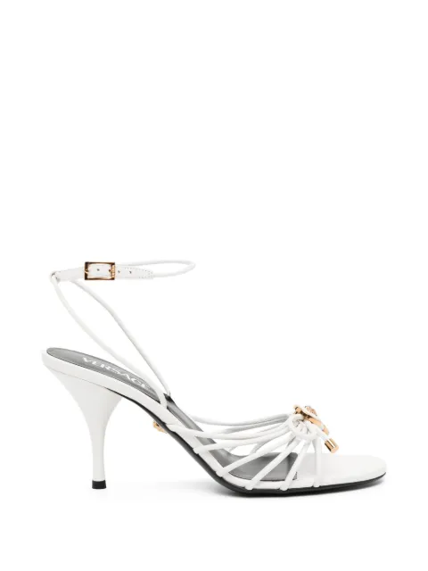 Versace Opera bow nappa sandals 85 mm White 10223251A14500