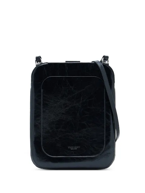 Giorgio Armani small x 10 Corso Como craquelé cross body bag Black GW002707AF23524UC001