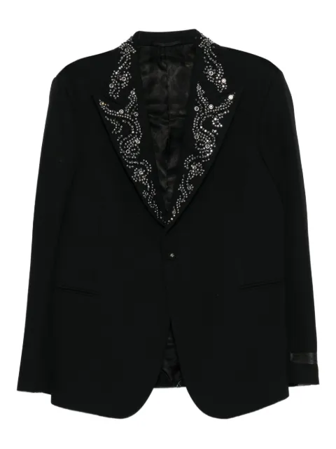 Versace Grain De Poudre evening blazer Black 10188061A16724