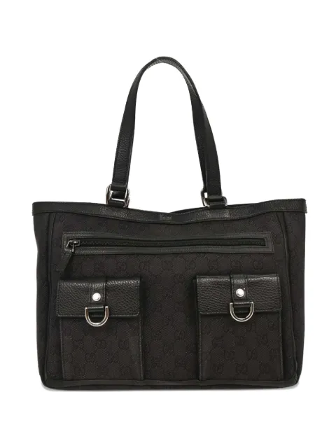 Gucci Pre-Owned 2010s GG canvas tote bag Black AQ00316