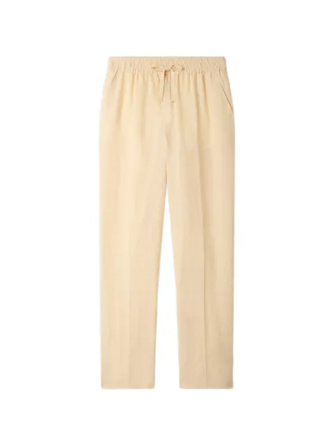 SANDRO elasticated linen trousers Neutrals SHPPA01972