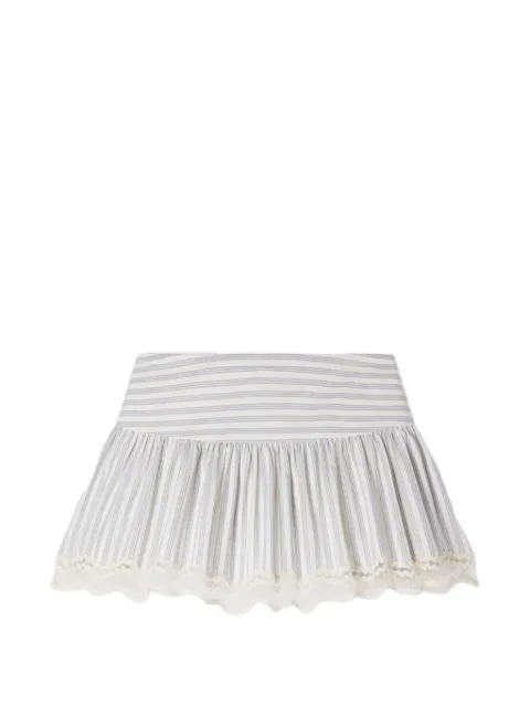 SANDRO striped cotton skort Neutrals SFPSH00651