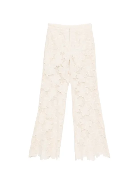 SANDRO guipure lace trousers Neutrals SFPPA01902