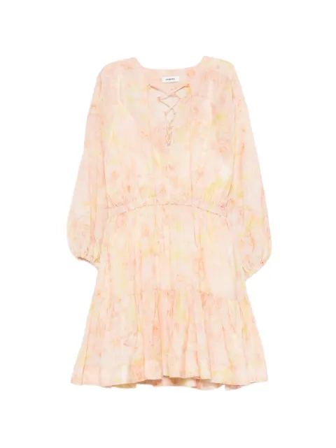SANDRO flower print mini dress Pink SFPRO04862