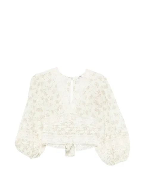 SANDRO floral crop top Green SFPTO00929