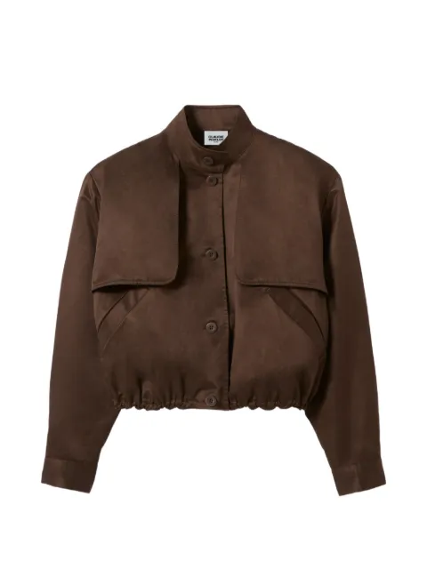 Claudie Pierlot satin blouson Brown CFPOU00764