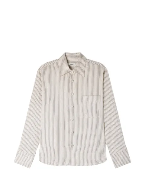 SANDRO striped loose-fit shirt Neutrals SHPCM01607