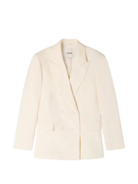SANDRO double-breasted suit jacket Neutrals SFPVE01277