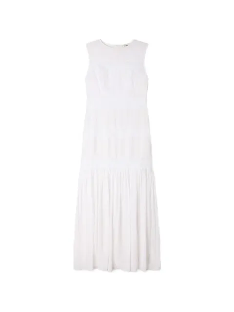 SANDRO crepon maxi dress White SFPRO04805