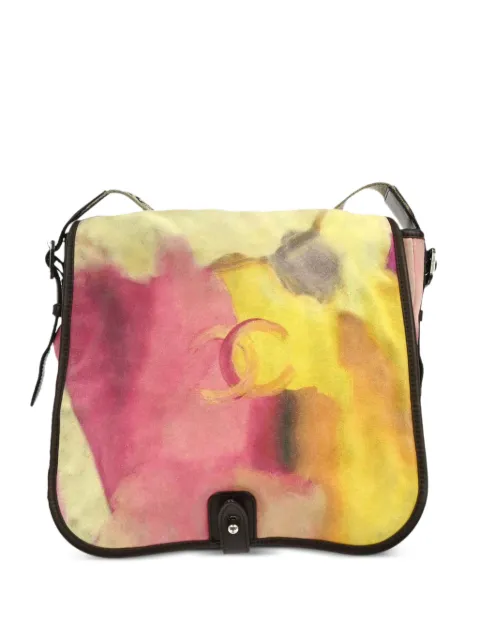 CHANEL Pre-Owned 2014-2015 graffiti-print shoulder bag Pink 154613