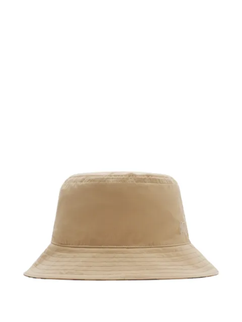 Burberry reversible gabardine bucket hat Neutrals 8117735