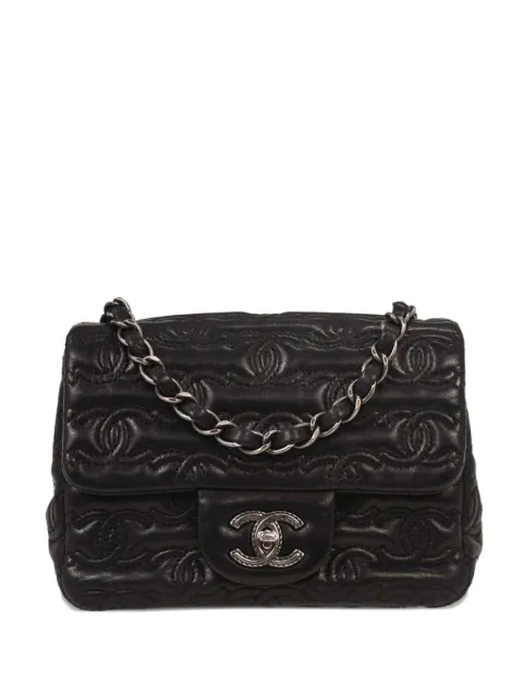 CHANEL Pre-Owned 2016-2017 mini Classic Flap shoulder bag Black 134773