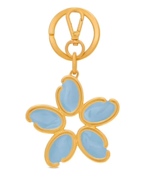Oscar de la Renta O Flower charm keyring Gold 00NA1002KEYBUE